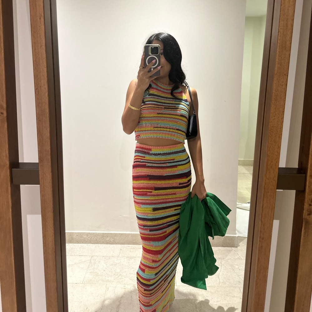 Fashion Nova Vacation Escape Skirt Set - Multi Color